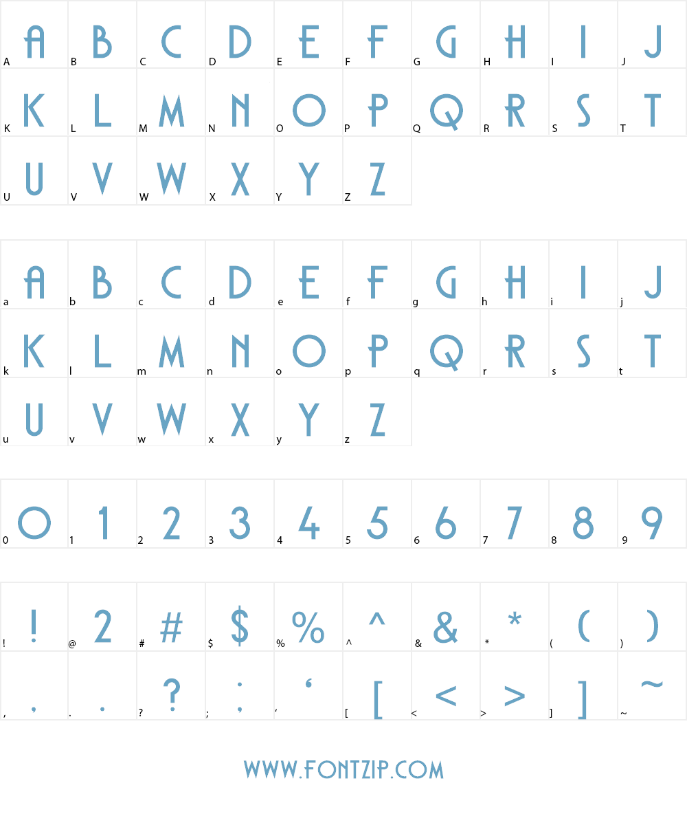 DK Carambola Font Character